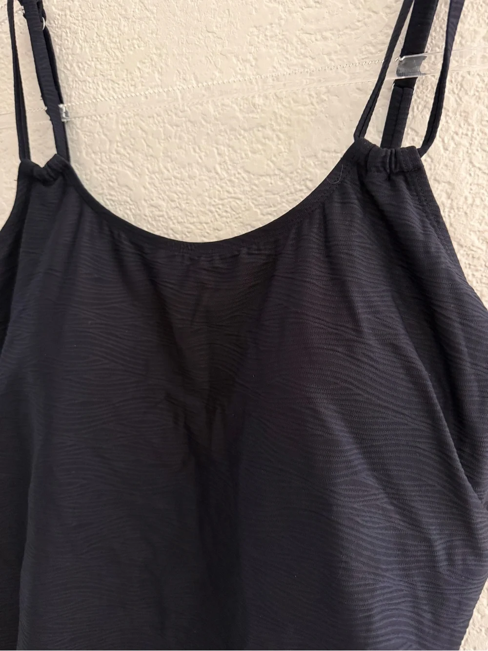 Swim Solutions Tunnel Black Tankini Top - Picture 5 of 6